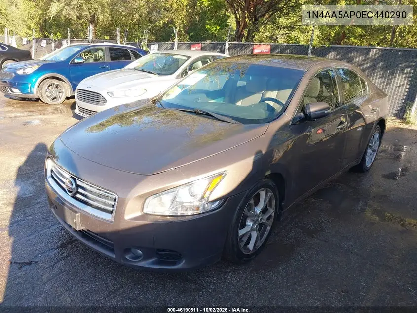 2014 NISSAN MAXIMA VIN 1N4AA5AP0EC440290 — фото 2