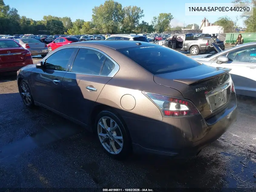 2014 NISSAN MAXIMA VIN 1N4AA5AP0EC440290 — фото 3