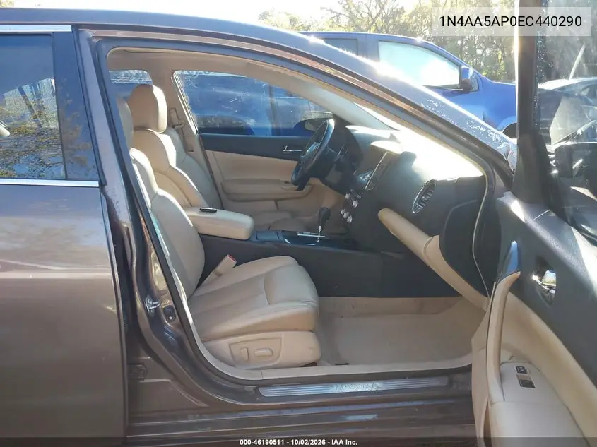 2014 NISSAN MAXIMA VIN 1N4AA5AP0EC440290 — фото 5