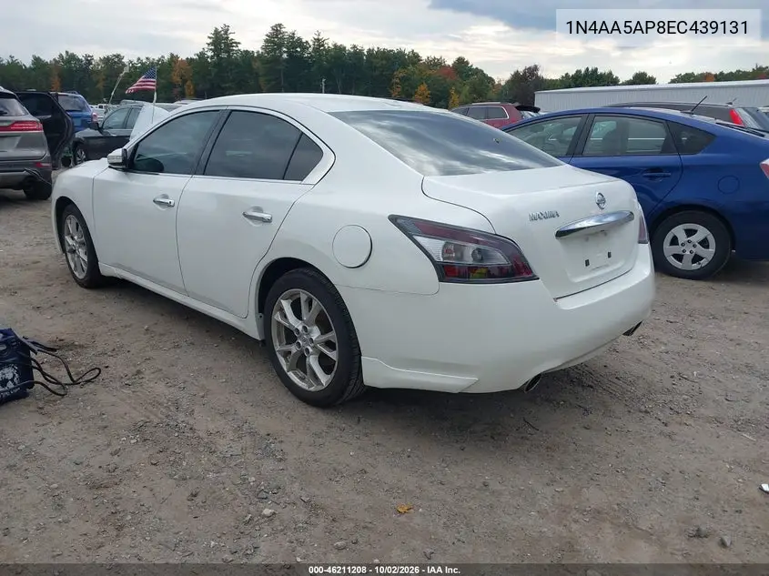 2014 NISSAN MAXIMA VIN 1N4AA5AP8EC439131 — фото 3
