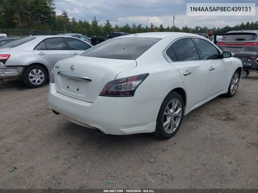 2014 NISSAN MAXIMA VIN 1N4AA5AP8EC439131 — фото 4