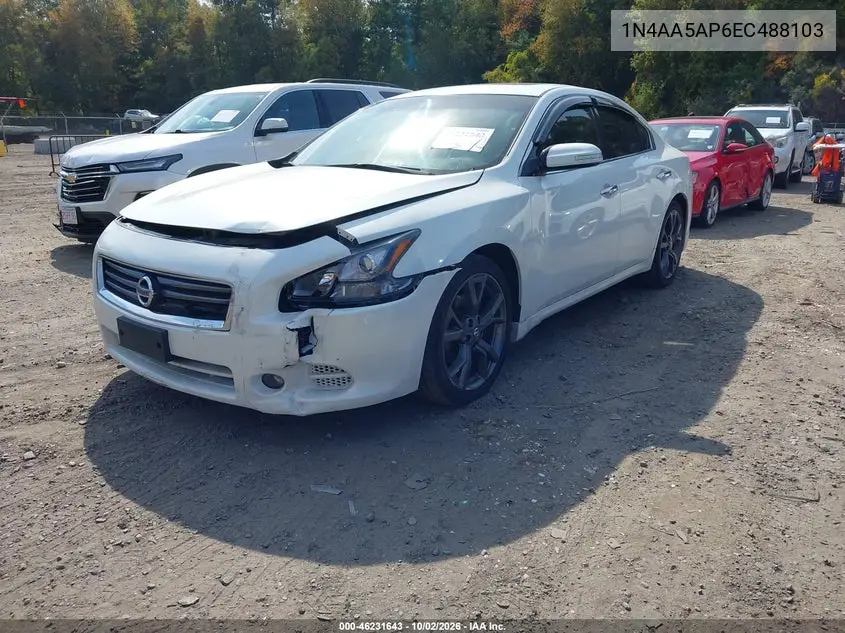 2014 NISSAN MAXIMA VIN 1N4AA5AP6EC488103 — фото 2
