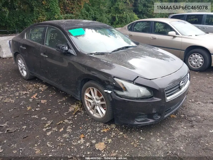 NISSAN MAXIMA 2014, VIN 1N4AA5AP6EC465078