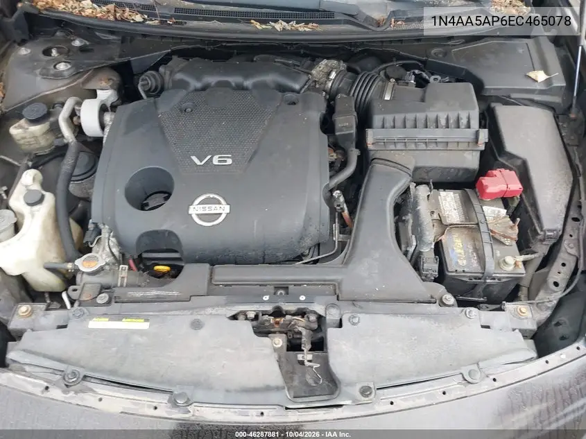 2014 NISSAN MAXIMA VIN 1N4AA5AP6EC465078 — фото 10