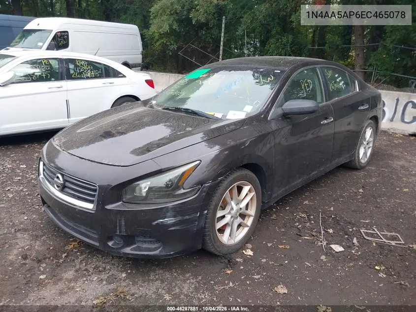 2014 NISSAN MAXIMA VIN 1N4AA5AP6EC465078 — фото 2