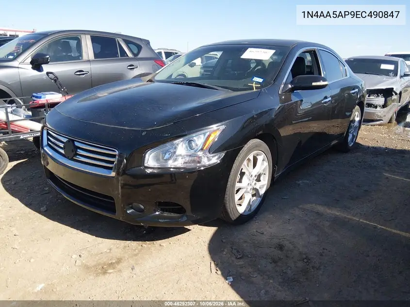 2014 NISSAN MAXIMA VIN 1N4AA5AP9EC490847 — фото 2