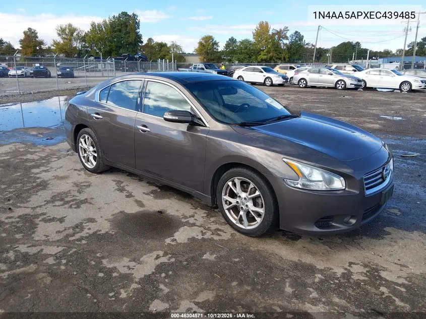 NISSAN MAXIMA 2014, VIN 1N4AA5APXEC439485