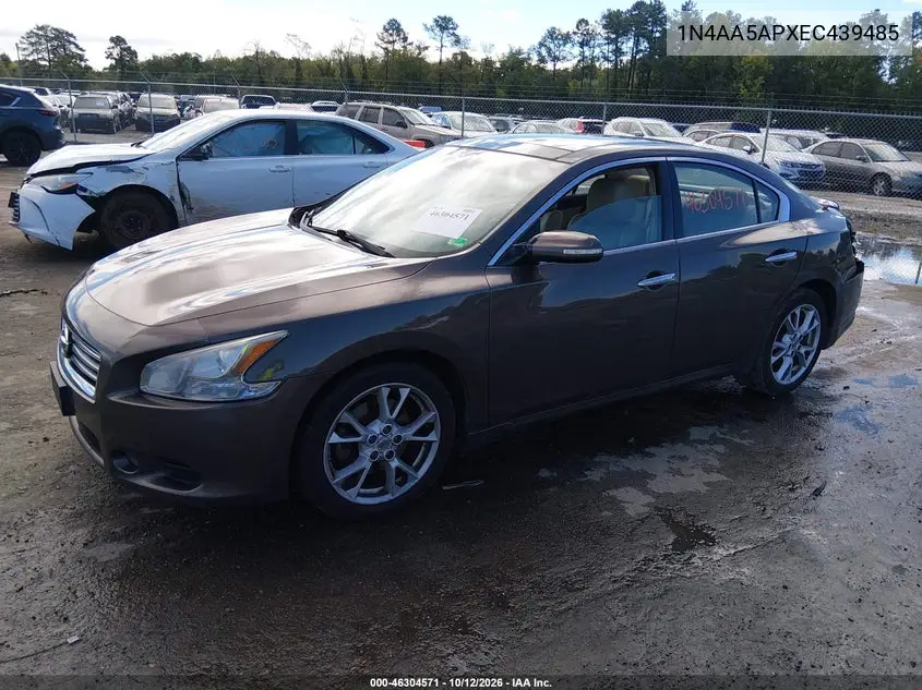 2014 NISSAN MAXIMA VIN 1N4AA5APXEC439485 — фото 2