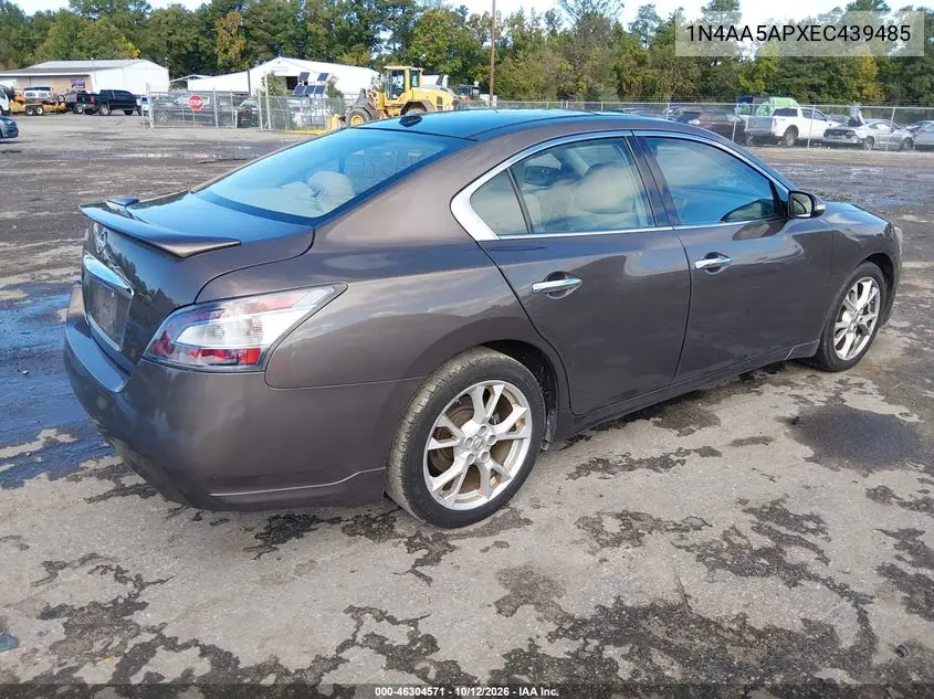 2014 NISSAN MAXIMA VIN 1N4AA5APXEC439485 — фото 4