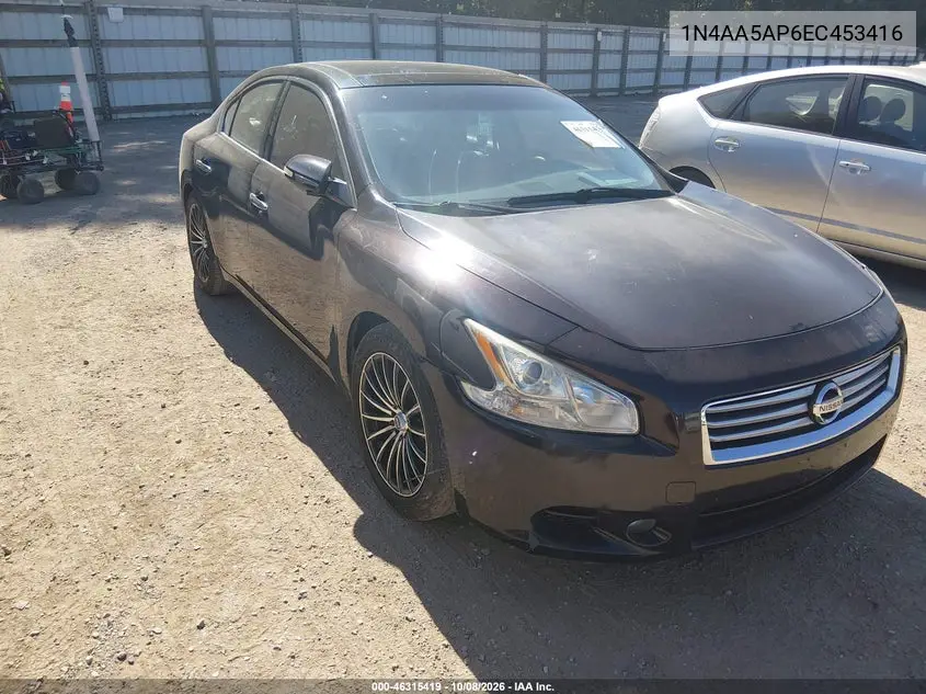 NISSAN MAXIMA 2014, VIN 1N4AA5AP6EC453416