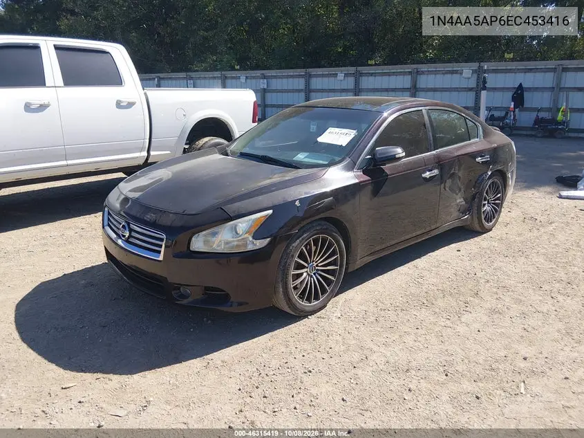 2014 NISSAN MAXIMA VIN 1N4AA5AP6EC453416 — фото 2