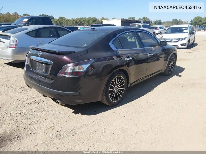 2014 NISSAN MAXIMA VIN 1N4AA5AP6EC453416 — фото 4