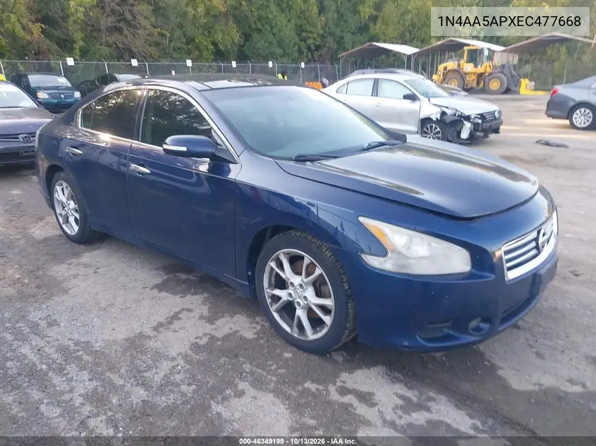 NISSAN MAXIMA 2014, VIN 1N4AA5APXEC477668