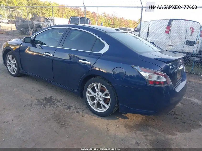 2014 NISSAN MAXIMA VIN 1N4AA5APXEC477668 — фото 3