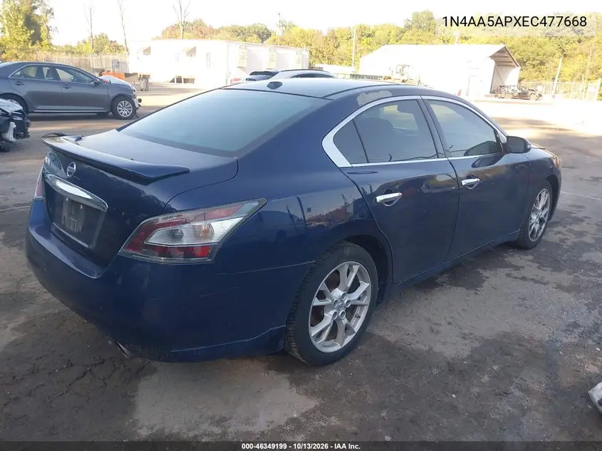 2014 NISSAN MAXIMA VIN 1N4AA5APXEC477668 — фото 4