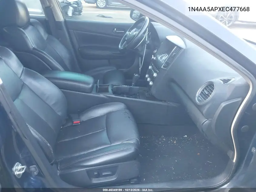 2014 NISSAN MAXIMA VIN 1N4AA5APXEC477668 — фото 5