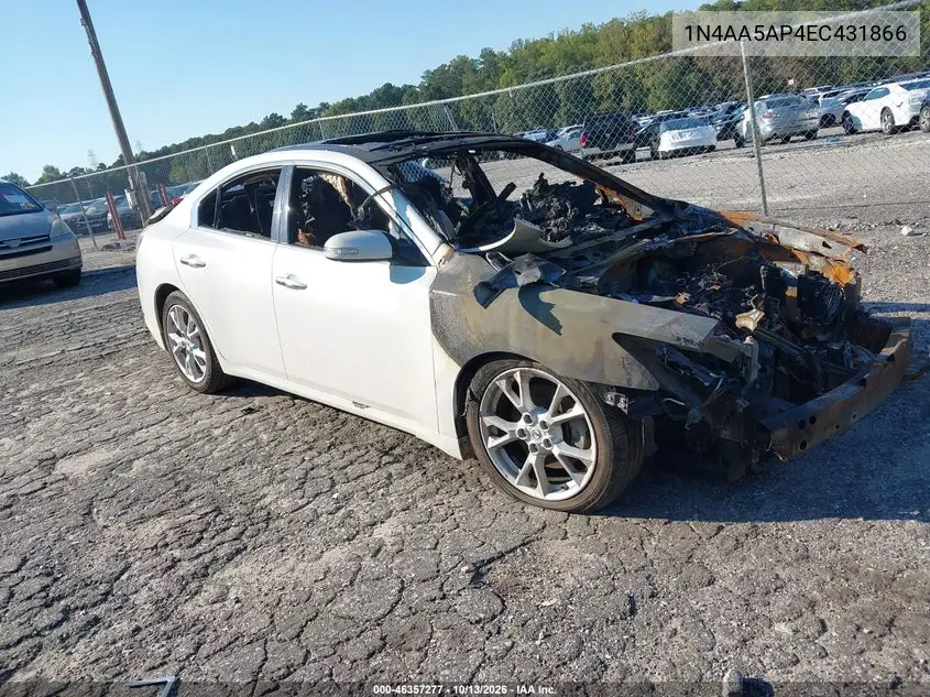 NISSAN MAXIMA 2014, VIN 1N4AA5AP4EC431866