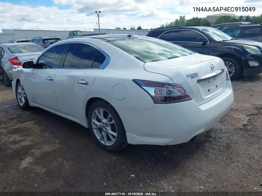 2014 NISSAN MAXIMA VIN 1N4AA5AP4EC915049 — фото 3