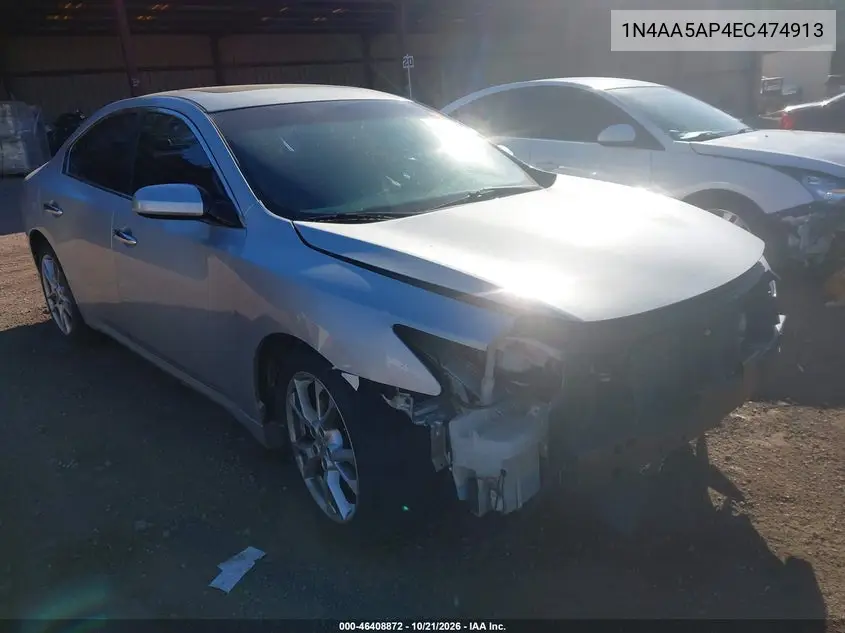 NISSAN MAXIMA 2014, VIN 1N4AA5AP4EC474913