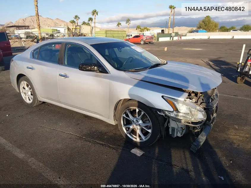 NISSAN MAXIMA 2014, VIN 1N4AA5AP4EC480842