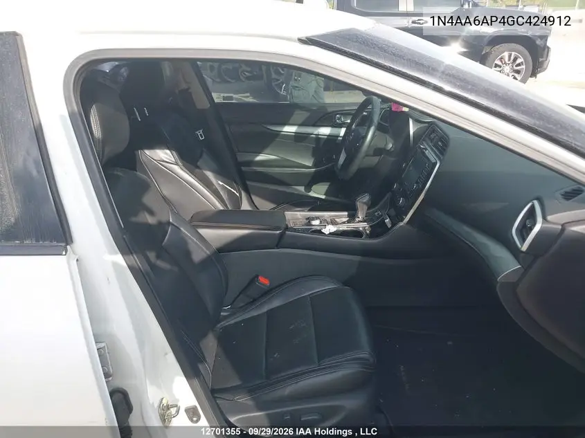 2016 NISSAN MAXIMA VIN 1N4AA6AP4GC424912 — фото 5