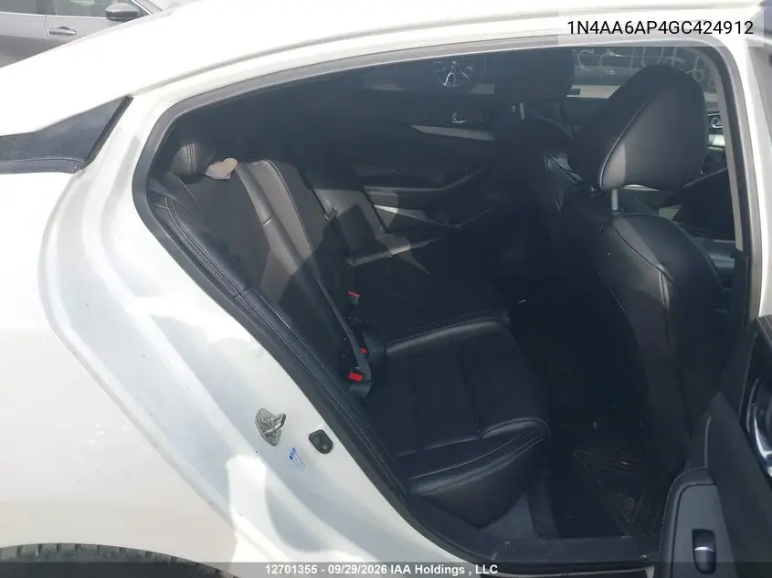 2016 NISSAN MAXIMA VIN 1N4AA6AP4GC424912 — фото 8