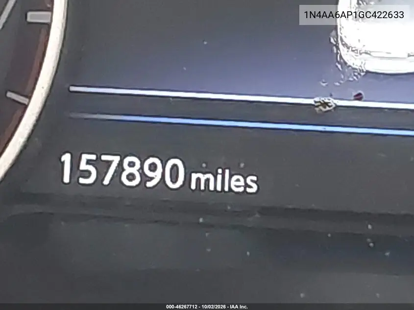 2016 NISSAN MAXIMA VIN 1N4AA6AP1GC422633 — фото 14