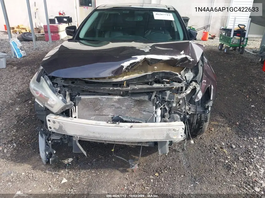 2016 NISSAN MAXIMA VIN 1N4AA6AP1GC422633 — фото 6