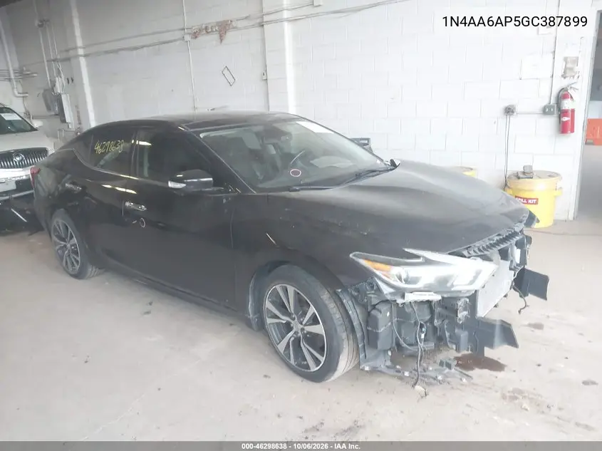 NISSAN MAXIMA 2016, VIN 1N4AA6AP5GC387899
