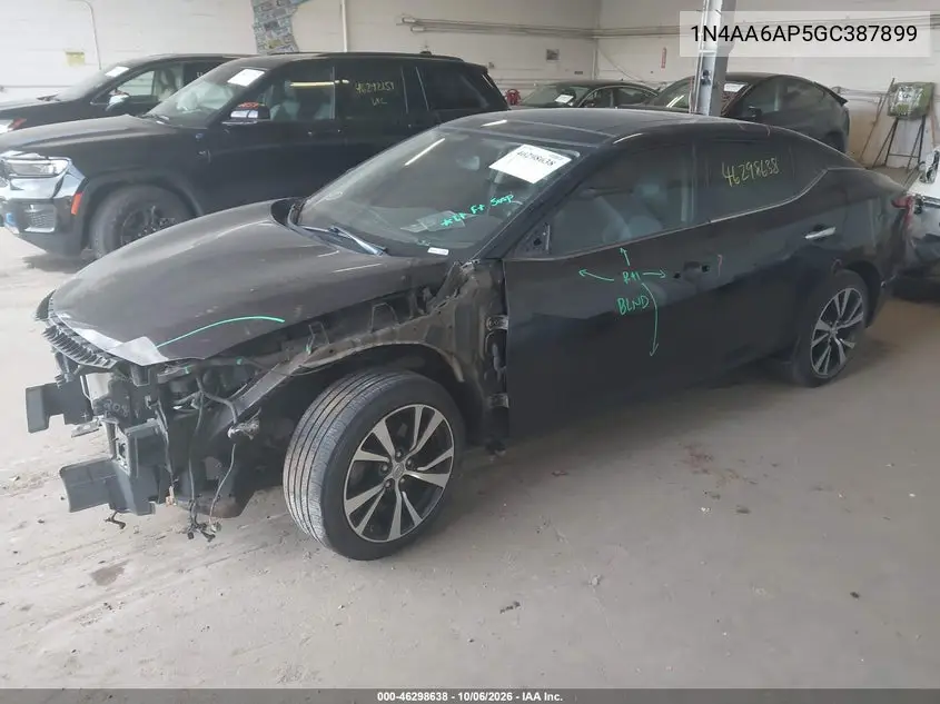 2016 NISSAN MAXIMA VIN 1N4AA6AP5GC387899 — фото 2