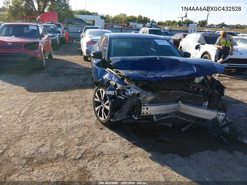 NISSAN MAXIMA 2016, VIN 1N4AA6APXGC432528