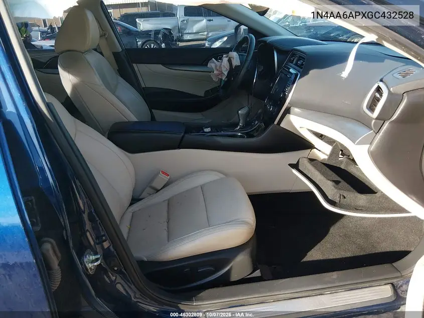 2016 NISSAN MAXIMA VIN 1N4AA6APXGC432528 — фото 5