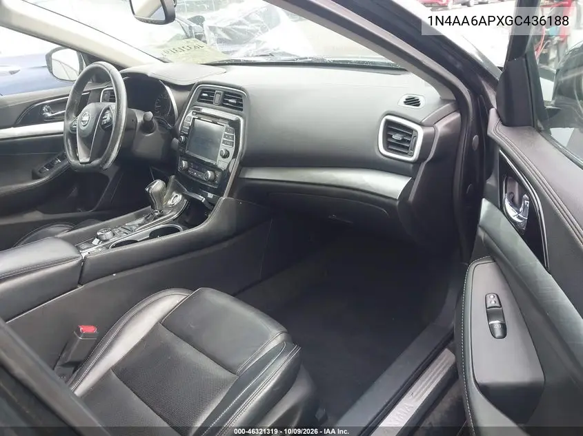 2016 NISSAN MAXIMA VIN 1N4AA6APXGC436188 — фото 5