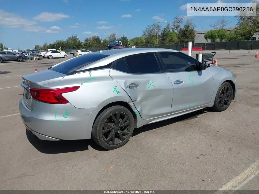 2016 NISSAN MAXIMA VIN 1N4AA6AP0GC390256 — фото 4