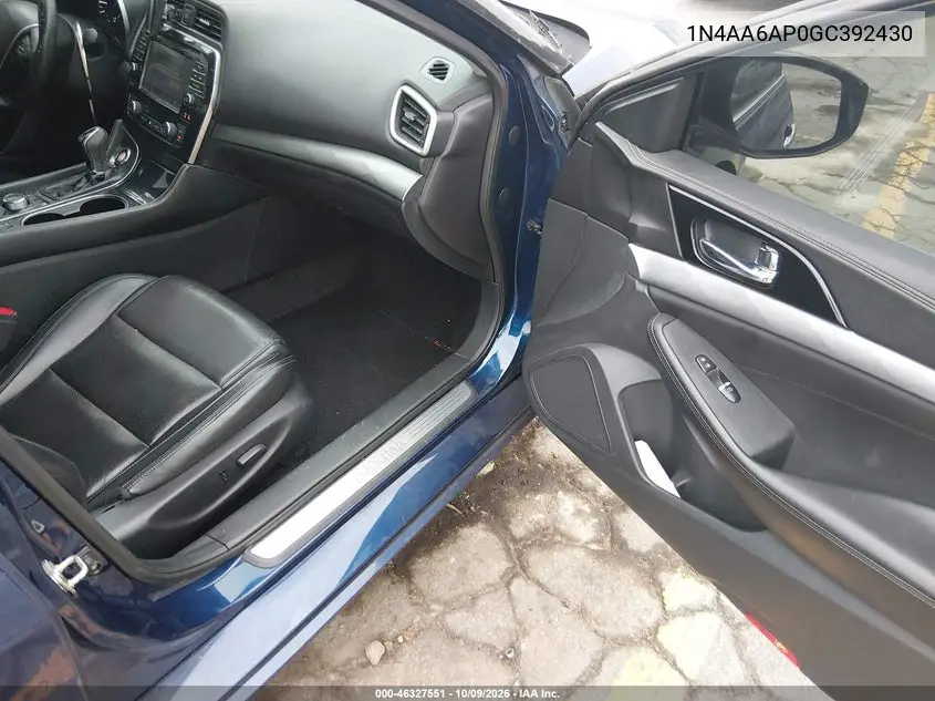 2016 NISSAN MAXIMA VIN 1N4AA6AP0GC392430 — фото 5