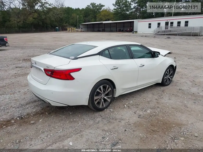 2016 NISSAN MAXIMA VIN 1N4AA6AP1GC407131 — фото 4