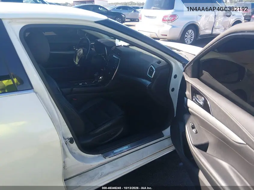 2016 NISSAN MAXIMA VIN 1N4AA6AP4GC382192 — фото 5