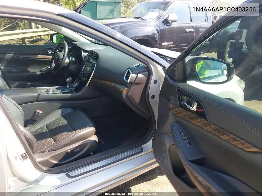 2016 NISSAN MAXIMA VIN 1N4AA6AP1GC403256 — фото 5