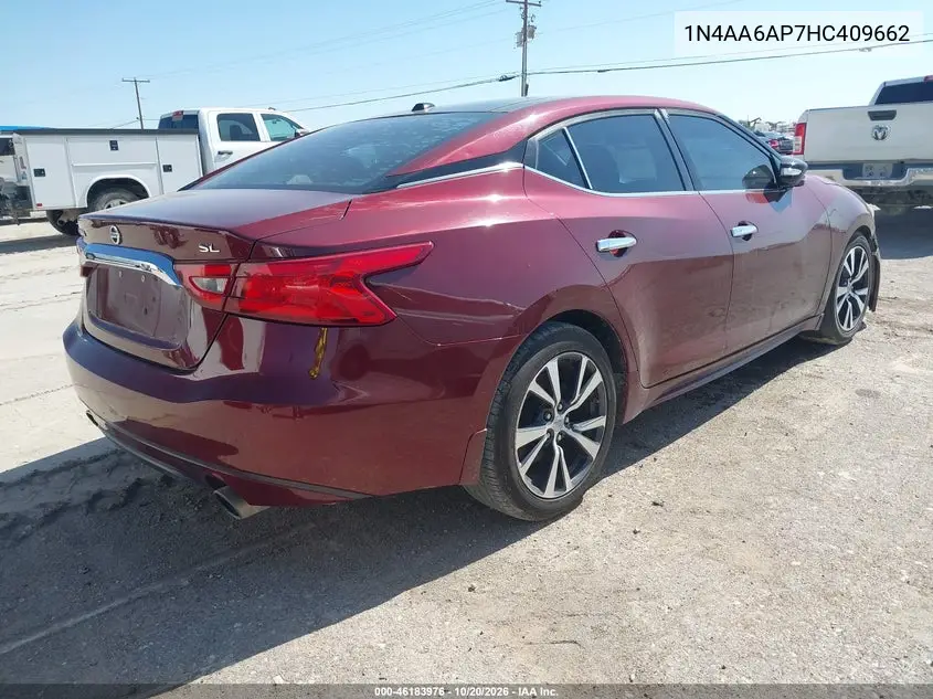 2017 NISSAN MAXIMA VIN 1N4AA6AP7HC409662 — фото 4