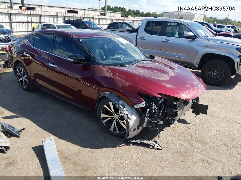 NISSAN MAXIMA 2017, VIN 1N4AA6AP2HC395704