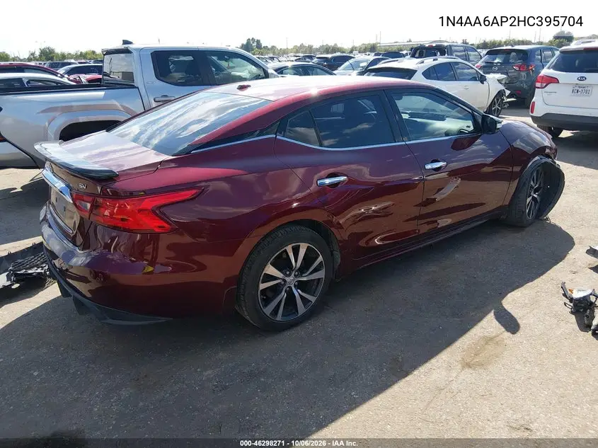 2017 NISSAN MAXIMA VIN 1N4AA6AP2HC395704 — фото 4