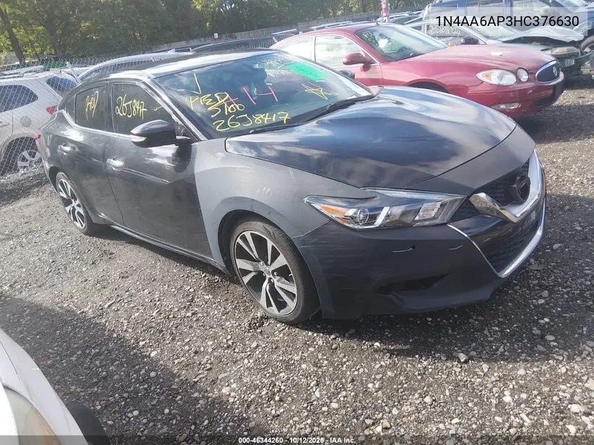 NISSAN MAXIMA 2017, VIN 1N4AA6AP3HC376630
