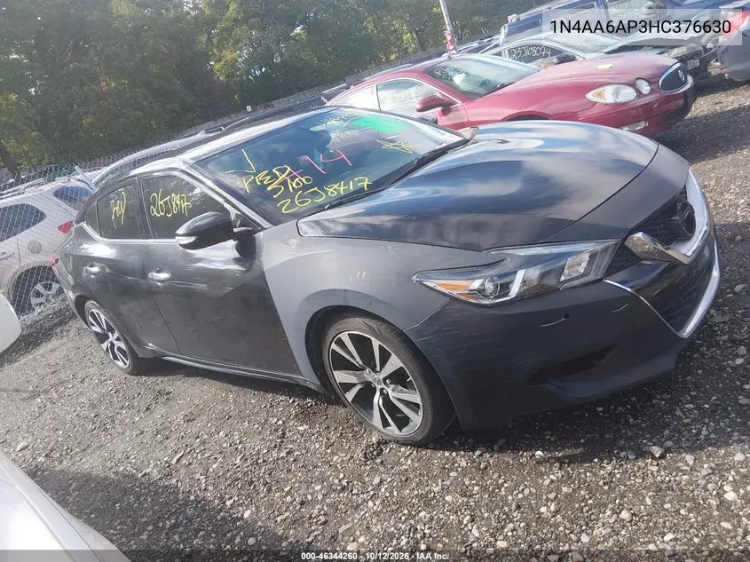 2017 NISSAN MAXIMA VIN 1N4AA6AP3HC376630 — фото 12