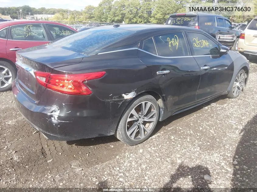 2017 NISSAN MAXIMA VIN 1N4AA6AP3HC376630 — фото 4