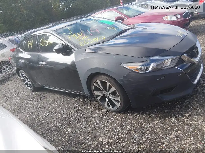 2017 NISSAN MAXIMA VIN 1N4AA6AP3HC376630 — фото 6