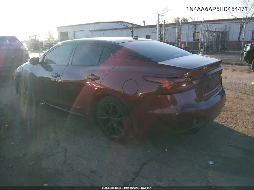 2017 NISSAN MAXIMA VIN 1N4AA6AP5HC454471 — фото 3