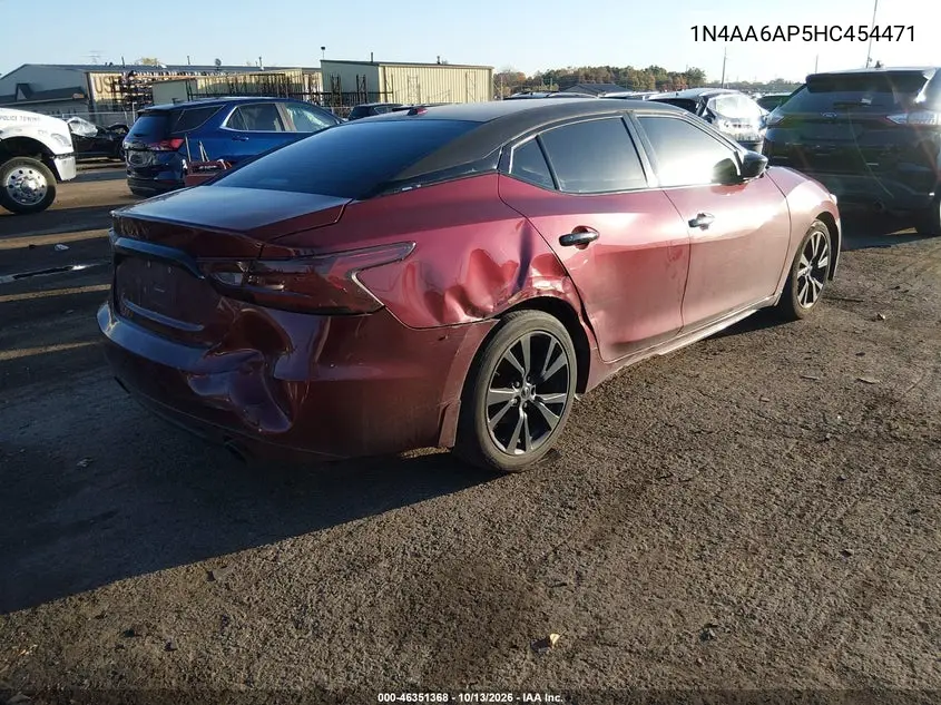 2017 NISSAN MAXIMA VIN 1N4AA6AP5HC454471 — фото 4