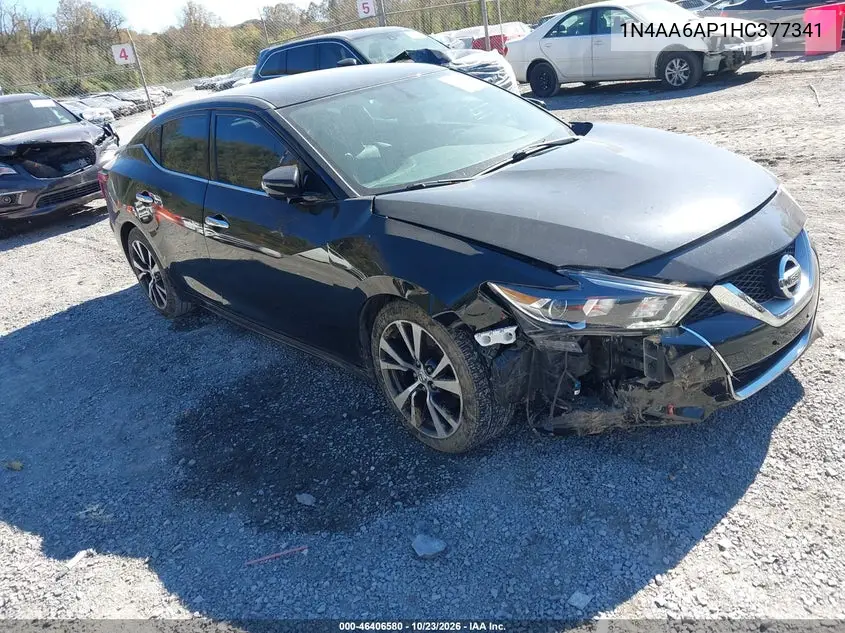 NISSAN MAXIMA 2017, VIN 1N4AA6AP1HC377341