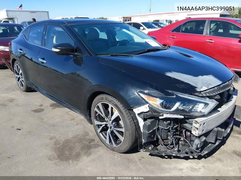 NISSAN MAXIMA 2017, VIN 1N4AA6AP3HC399051