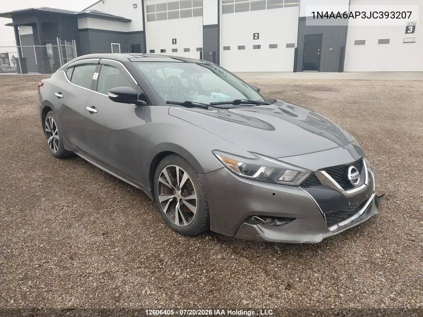 NISSAN MAXIMA 2018, VIN 1N4AA6AP3JC393207
